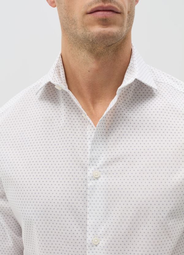 Ovs Camicia Regular Fit Con Micro Stampa