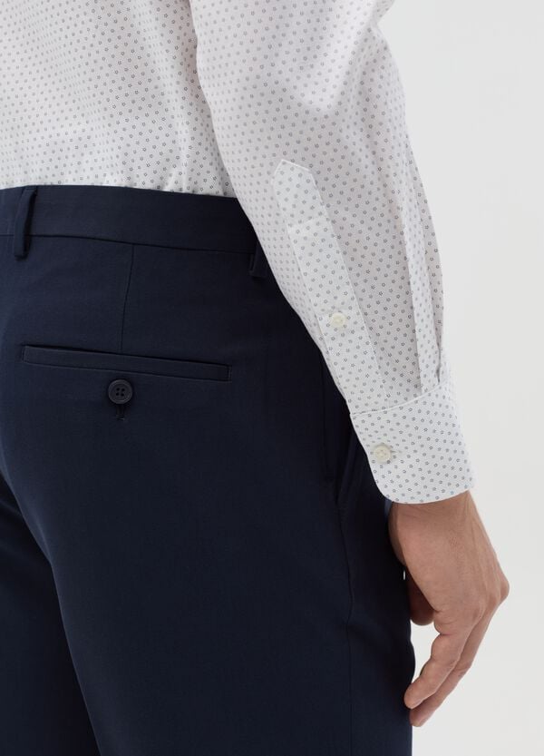 Ovs Camicia Regular Fit Con Micro Stampa