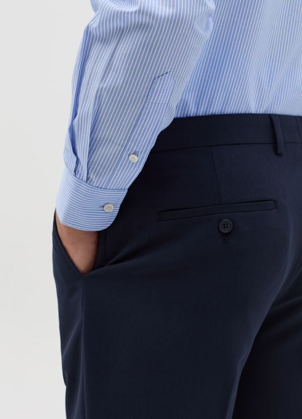 Ovs Camicia Regular Fit Easy Iron A Righe Sottili