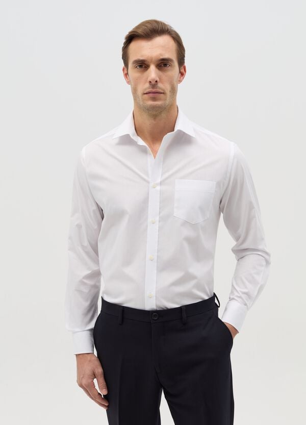 Ovs Camicia Regular Fit Easy Iron Con Tasca