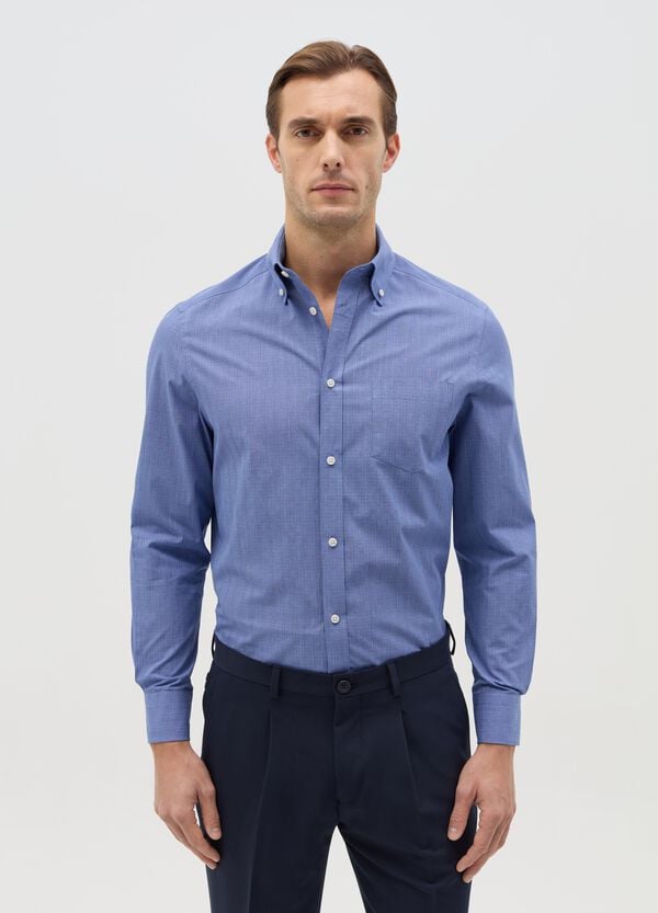 Ovs Camicia regular fit easy iron micro fantasia