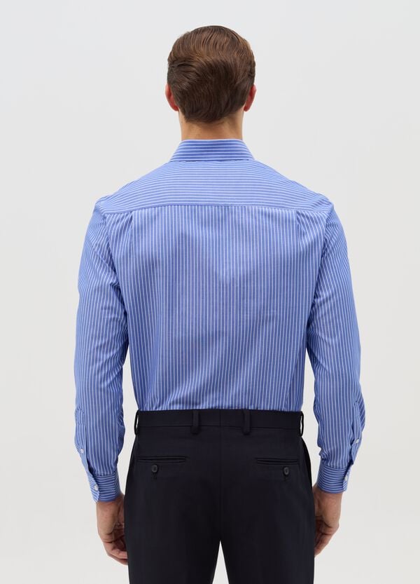Ovs Camicia Regular Fit Gessata Easy Iron