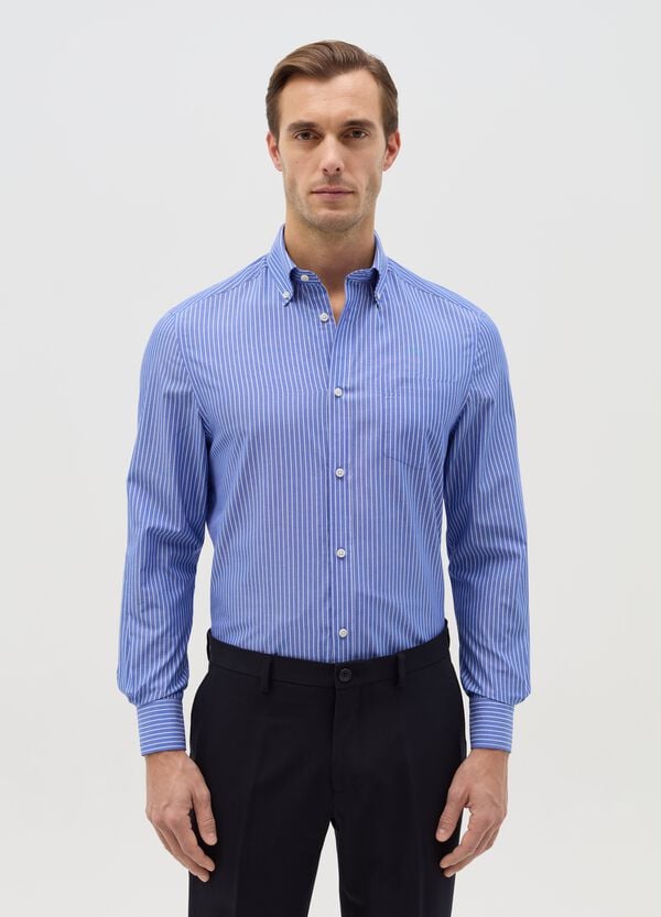 Ovs Camicia regular fit gessata easy iron
