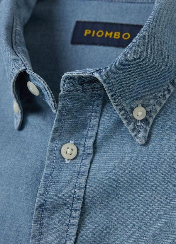 Ovs Camicia Regular Fit In Cotone Chambray