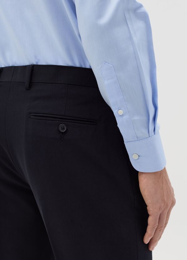 Ovs Camicia Regular Fit In Cotone Oxford Easy Iron