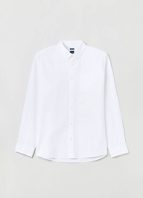 Ovs Camicia Regular Fit In Cotone Oxford
