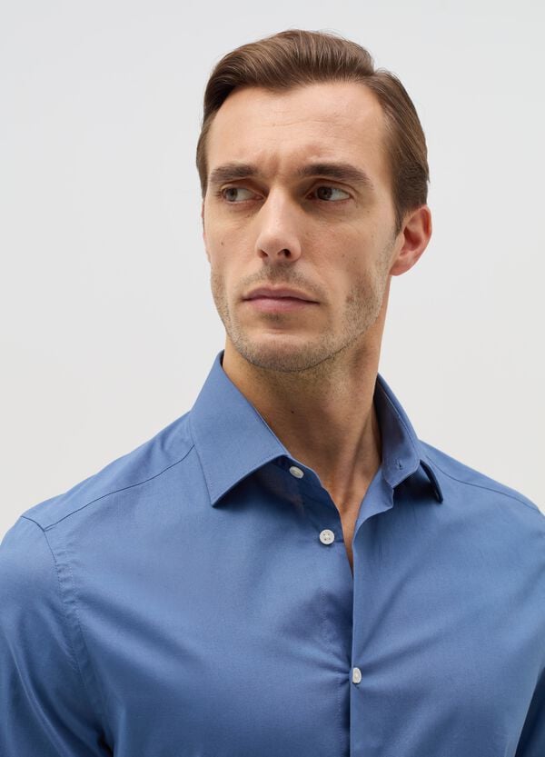Ovs Camicia Regular Fit In Cotone Stretch