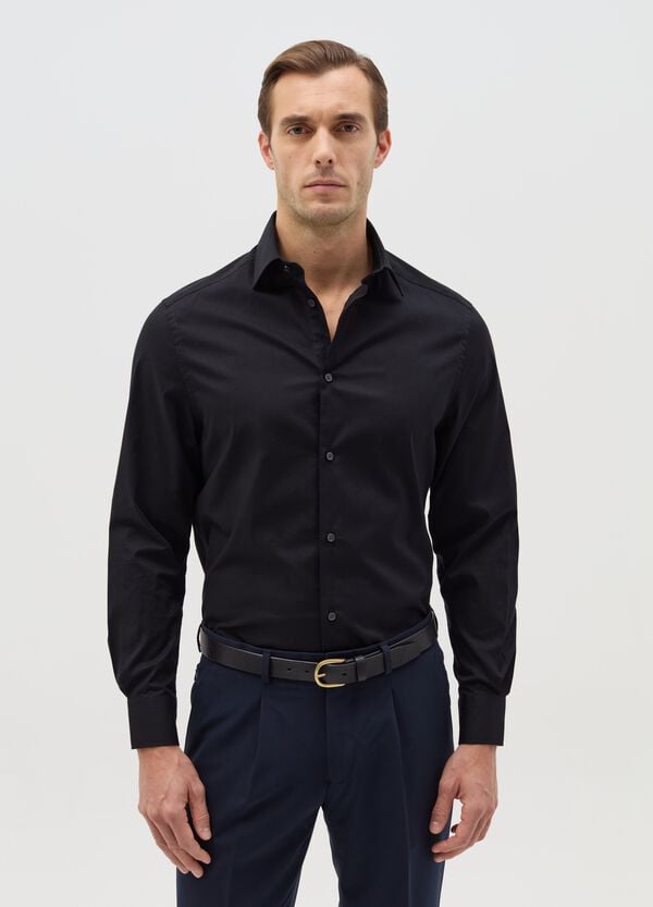 Ovs Camicia regular fit in cotone stretch
