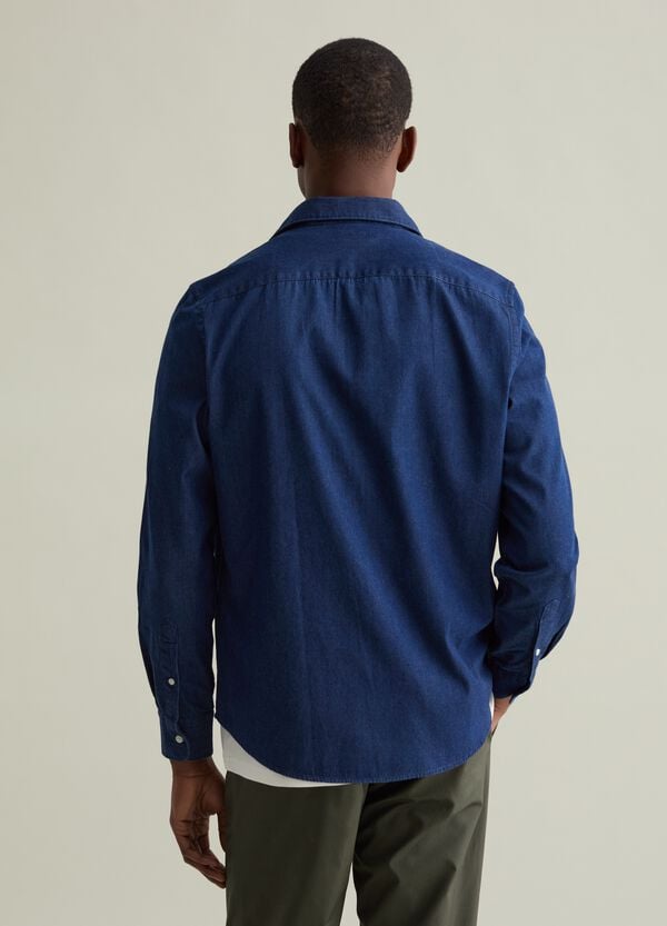 Ovs Camicia Regular Fit In Denim