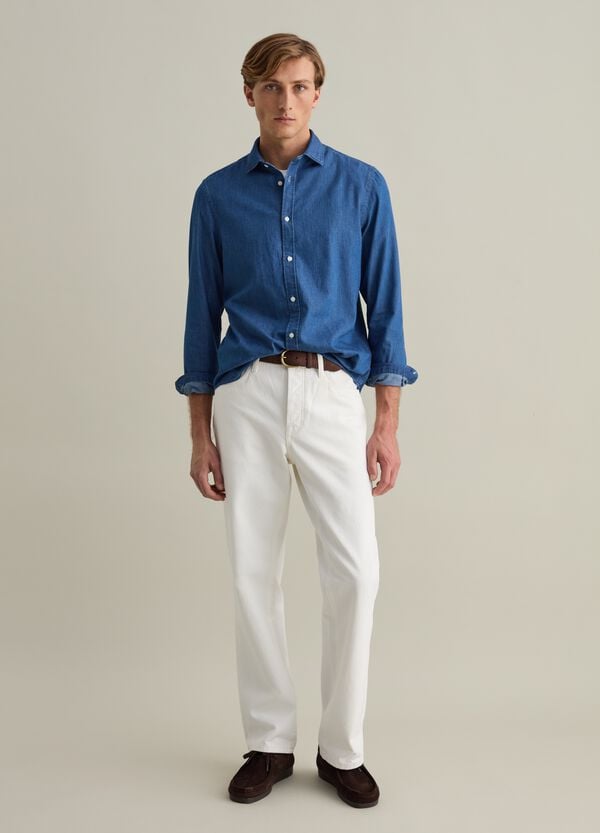Ovs Camicia Regular Fit In Denim