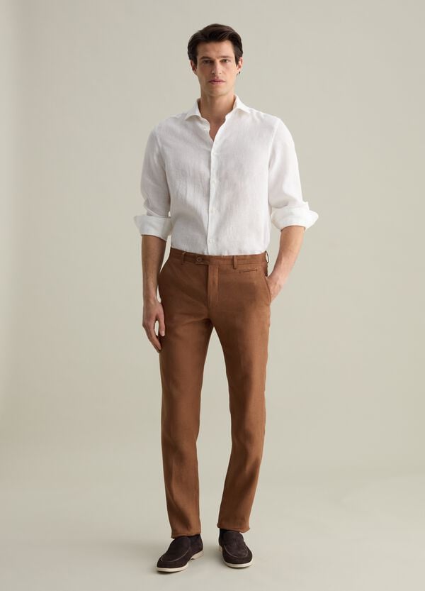 Ovs Camicia Regular Fit In Lino