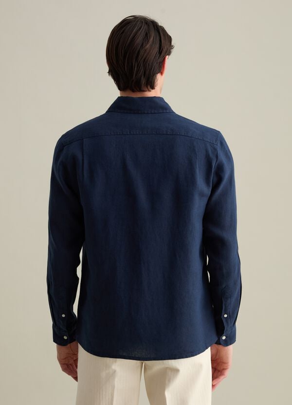 Ovs Camicia Regular Fit In Lino