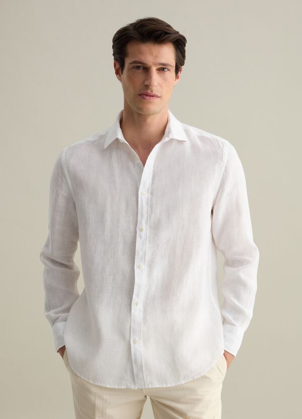 Ovs Camicia Regular Fit In Lino