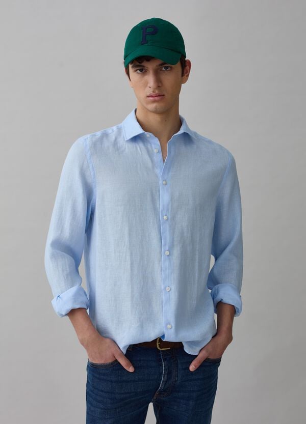 Ovs Camicia Regular Fit In Lino