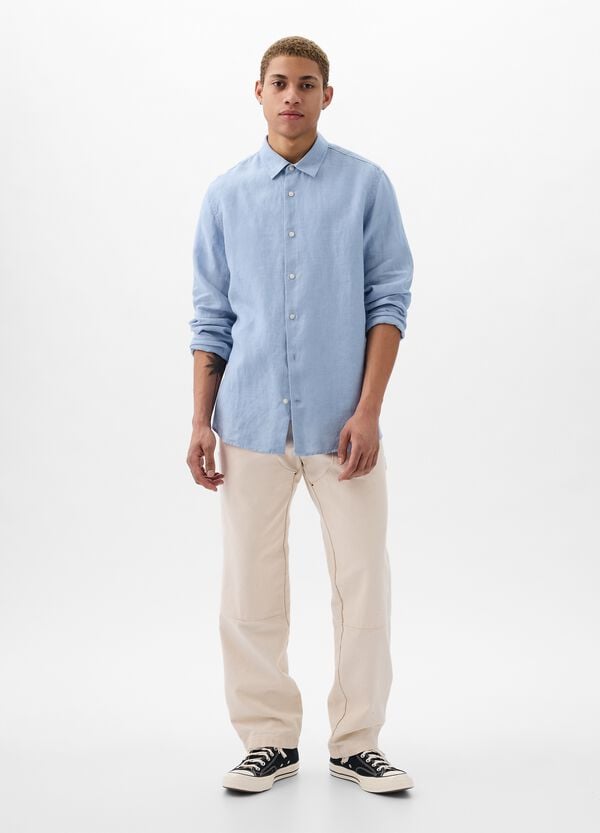 Ovs Camicia Regular Fit In Lino
