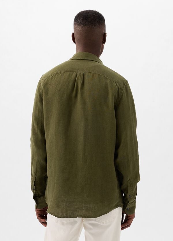 Ovs Camicia Regular Fit In Lino