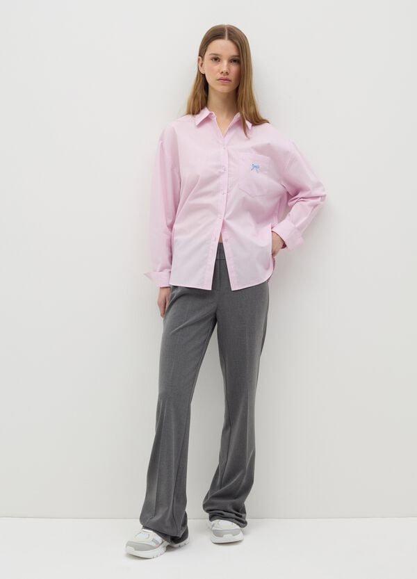 Ovs Camicia Relaxed Fit Con Tasca A Ricamo