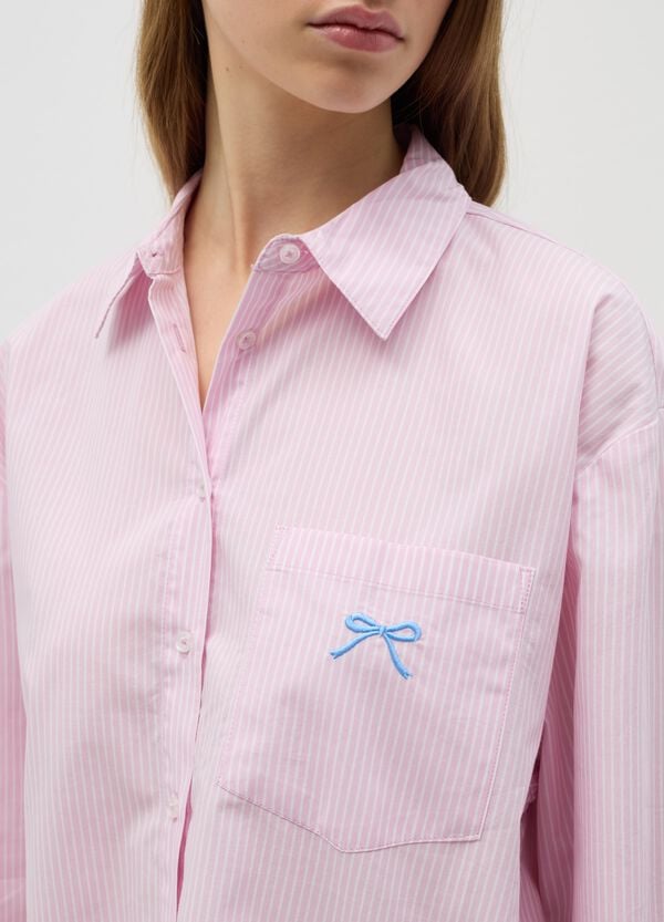 Ovs Camicia Relaxed Fit Con Tasca A Ricamo