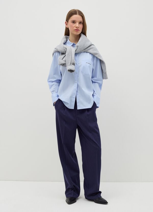 Ovs Camicia Relaxed Fit Con Tasca A Ricamo