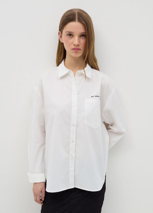 Ovs Camicia Relaxed Fit Con Tasca A Ricamo