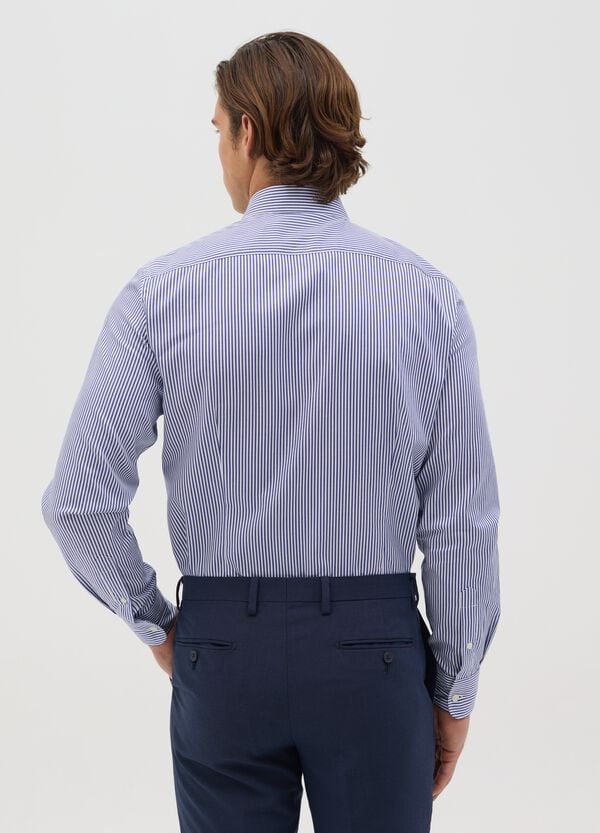 Ovs Camicia Slim Fit A Righe Easy Iron