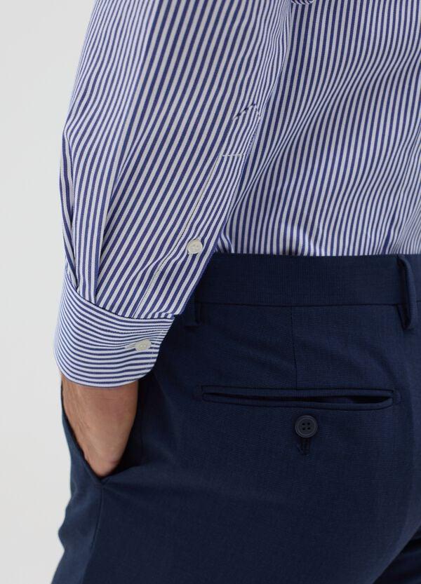 Ovs Camicia Slim Fit A Righe Easy Iron