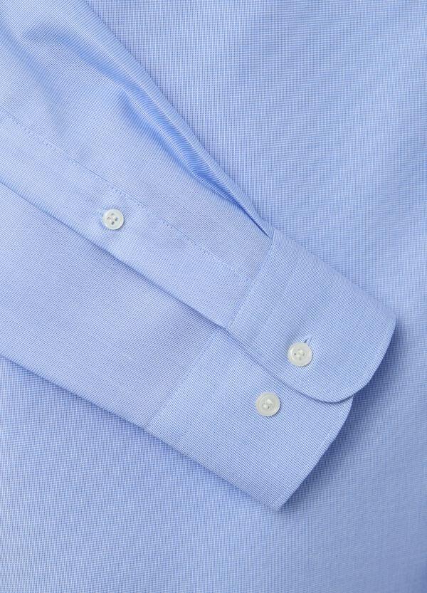 Ovs Camicia Slim Fit Azzurra No Stiro