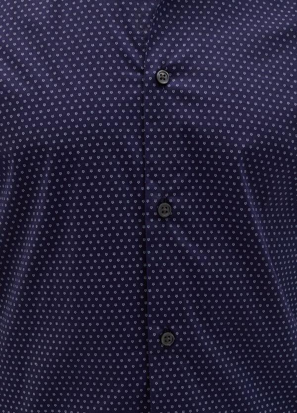 Ovs Camicia Slim Fit Con Micro Fantasia