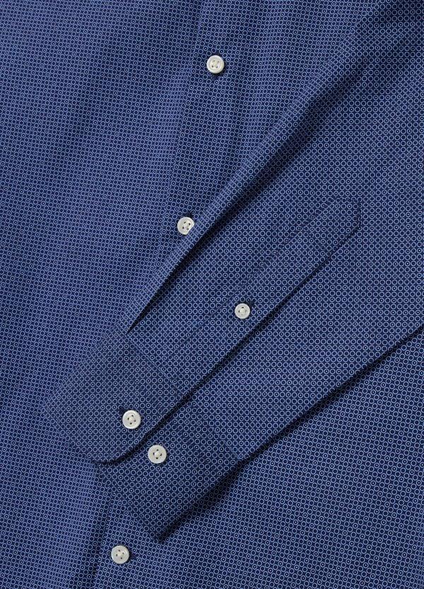 Ovs Camicia Slim Fit Con Micro Fantasia Geometrica