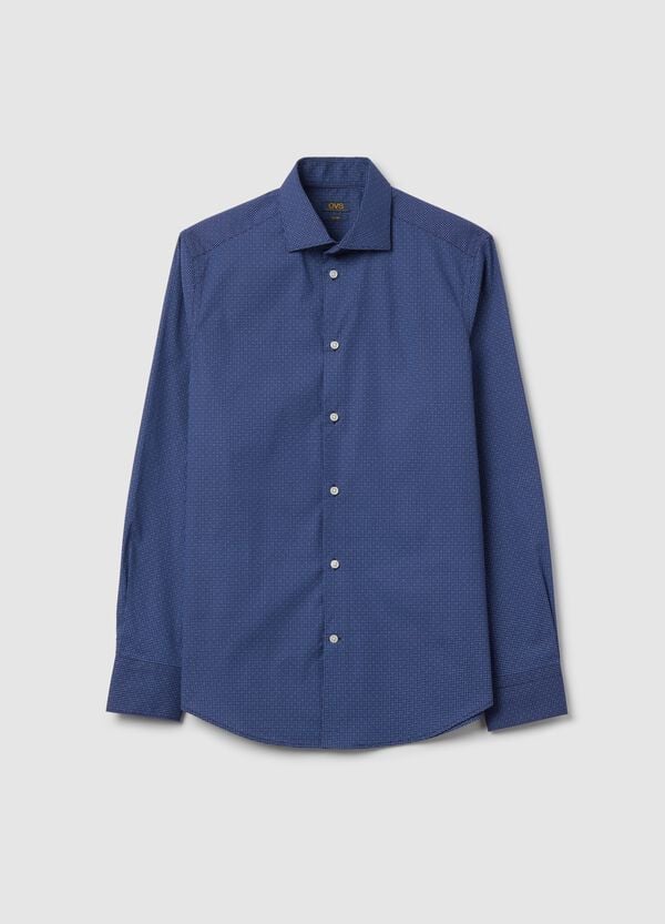 Ovs Camicia slim fit con micro fantasia geometrica