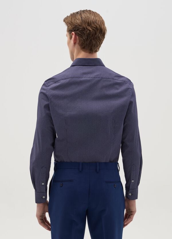 Ovs Camicia Slim Fit Con Micro Stampa
