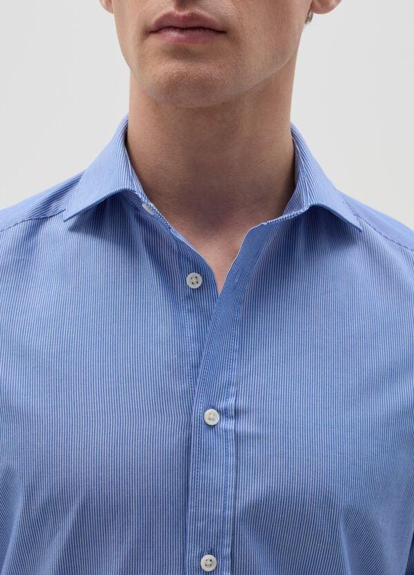 Ovs Camicia Slim Fit Easy Iron A Righe Sottili