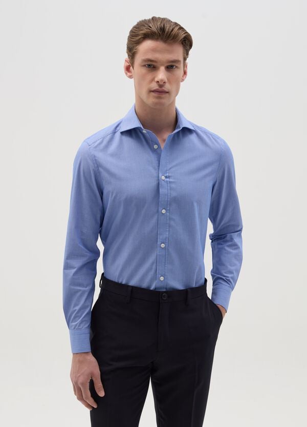 Ovs Camicia slim fit easy iron a righe sottili