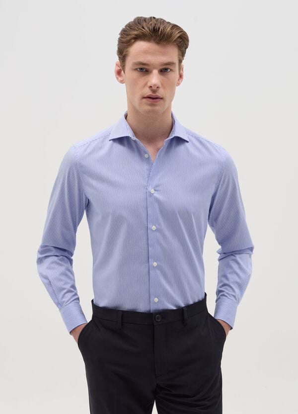 Ovs Camicia slim fit easy iron a righe sottili