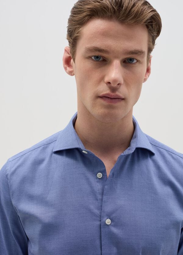 Ovs Camicia Slim Fit Easy Iron In Cotone Oxford