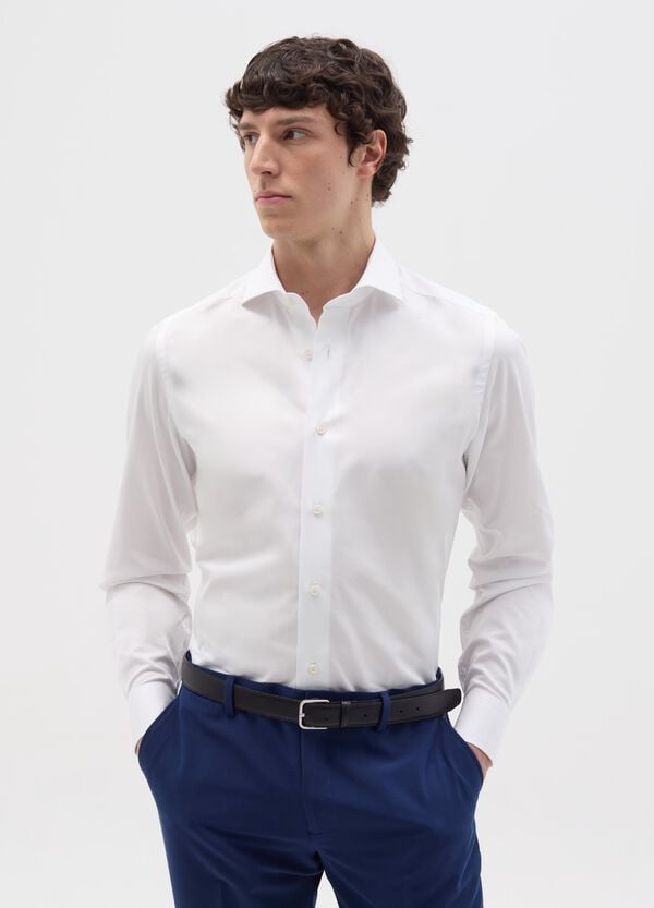 Ovs Camicia slim fit easy iron tinta unita