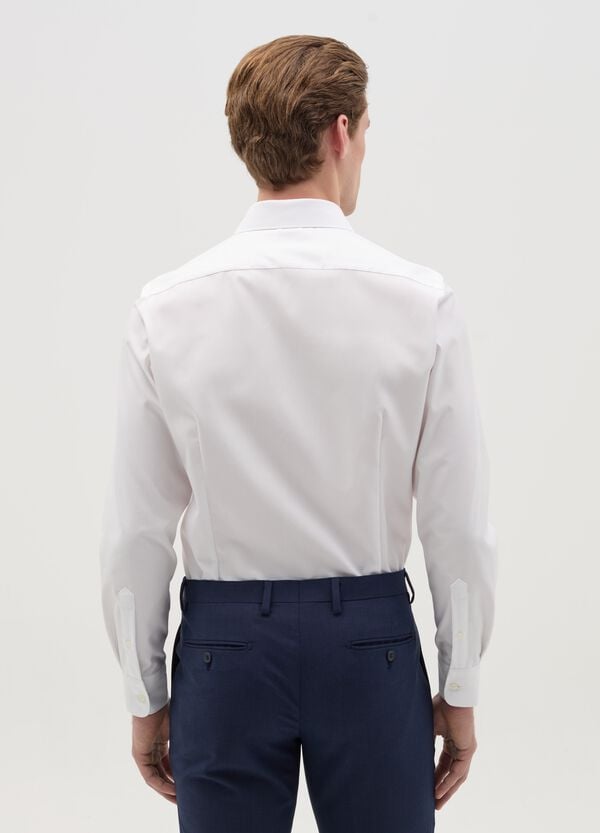 Ovs Camicia Slim Fit Easy Iron Tinta Unita