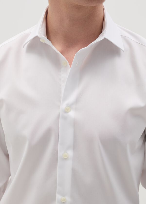 Ovs Camicia Slim Fit Easy Iron Tinta Unita