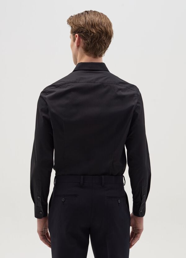 Ovs Camicia Slim Fit Easy Iron Tinta Unita