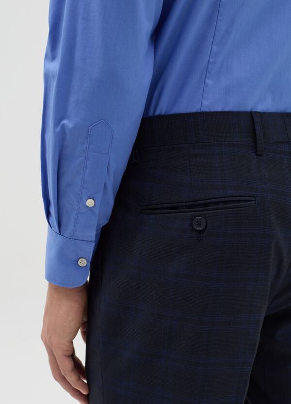 Ovs Camicia Slim Fit Easy Iron Tinta Unita