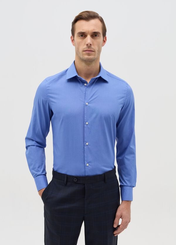 Ovs Camicia slim fit easy iron tinta unita