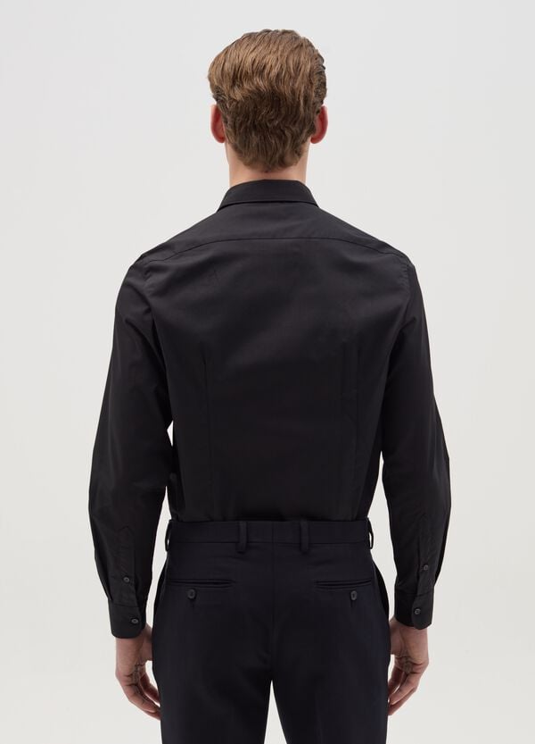 Ovs Camicia Slim Fit Easy Iron Tinta Unita