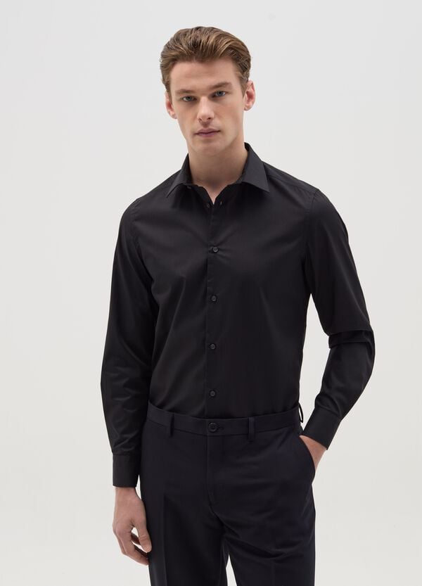 Ovs Camicia slim fit easy iron tinta unita