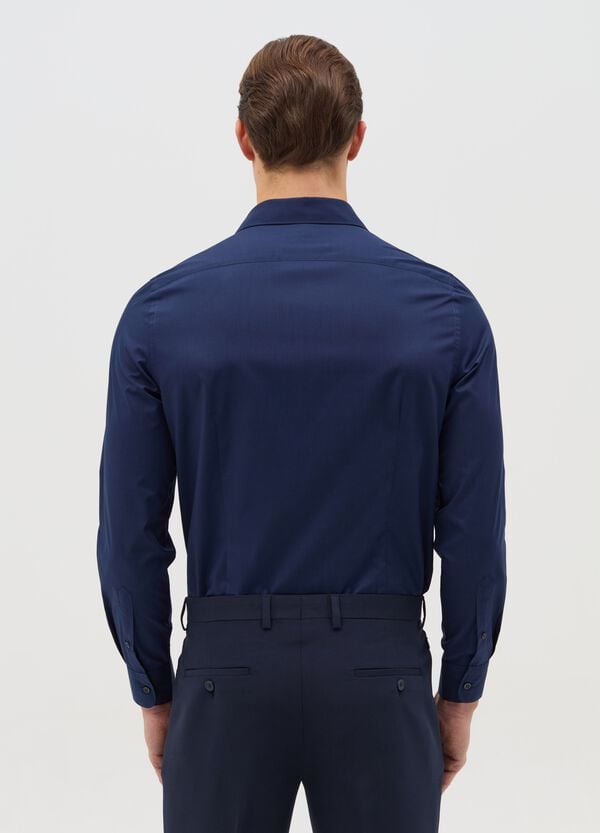 Ovs Camicia Slim Fit Easy Iron Tinta Unita