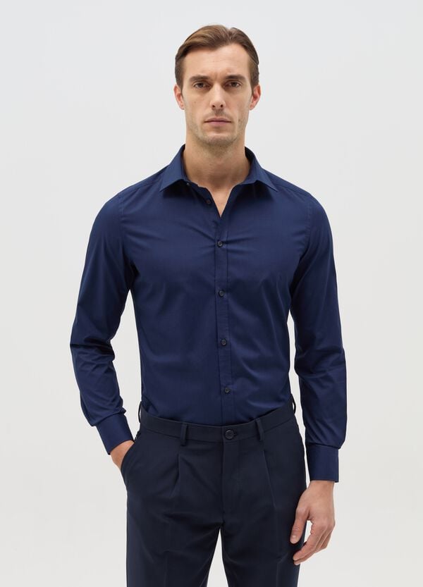 Ovs Camicia slim fit easy iron tinta unita