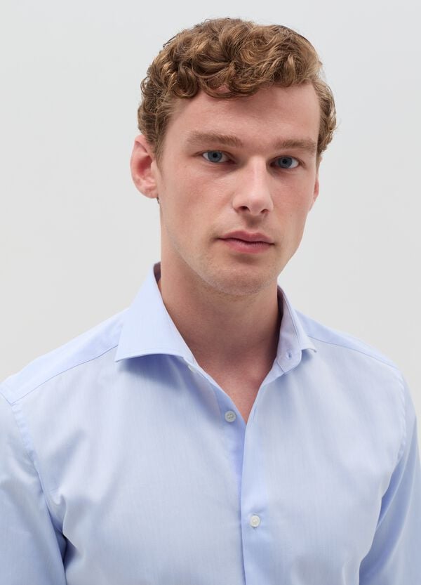 Ovs Camicia Slim Fit In Cotone