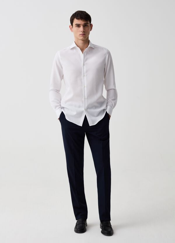 Ovs Camicia slim fit in cotone no stiro