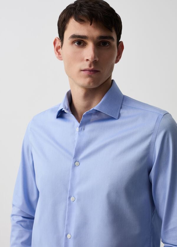 Ovs Camicia Slim Fit In Cotone Oxford No Stiro