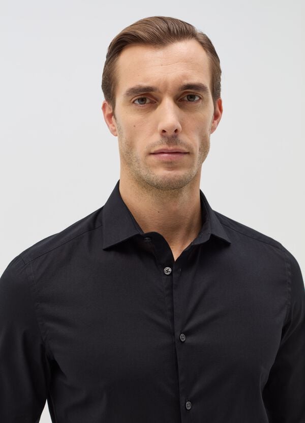 Ovs Camicia Slim Fit In Cotone Stretch