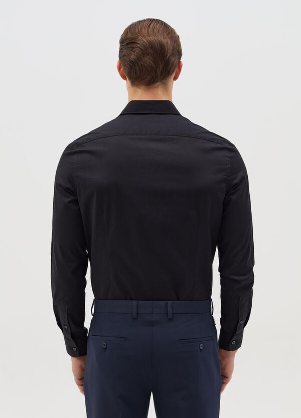Ovs Camicia Slim Fit In Cotone Stretch